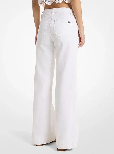 MICHAEL Michael Kors Violette Denim Jeans, OPTIC WHITE