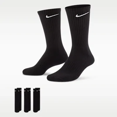 Nike Everyday Cushioned Training Crew Socks (3 Pairs)