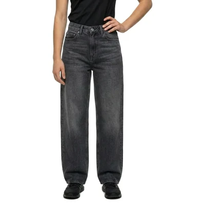 Dr.denim Donna Relaxed Fit high waist jeans, Mid Grey Used
