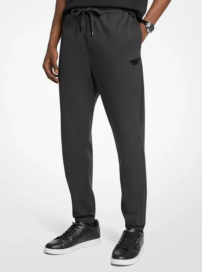 Michael Kors Mens Cotton Blend Jogger, Black