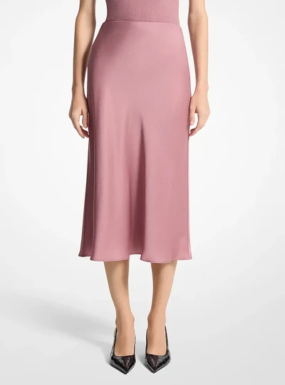 Michael Kors Collection Charmeuse Skirt, MAUVE