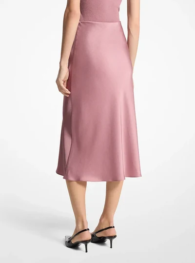 Michael Kors Collection Charmeuse Skirt, MAUVE