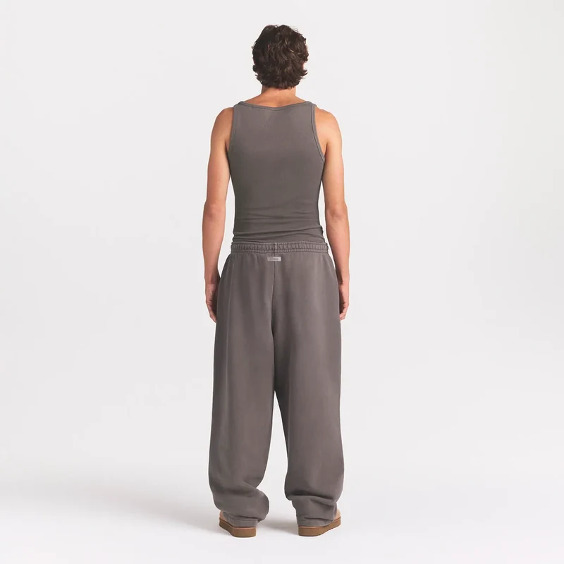 SKIMS Heavyweight Fleece Mens Straight Leg Pant | Sterling, Sterling